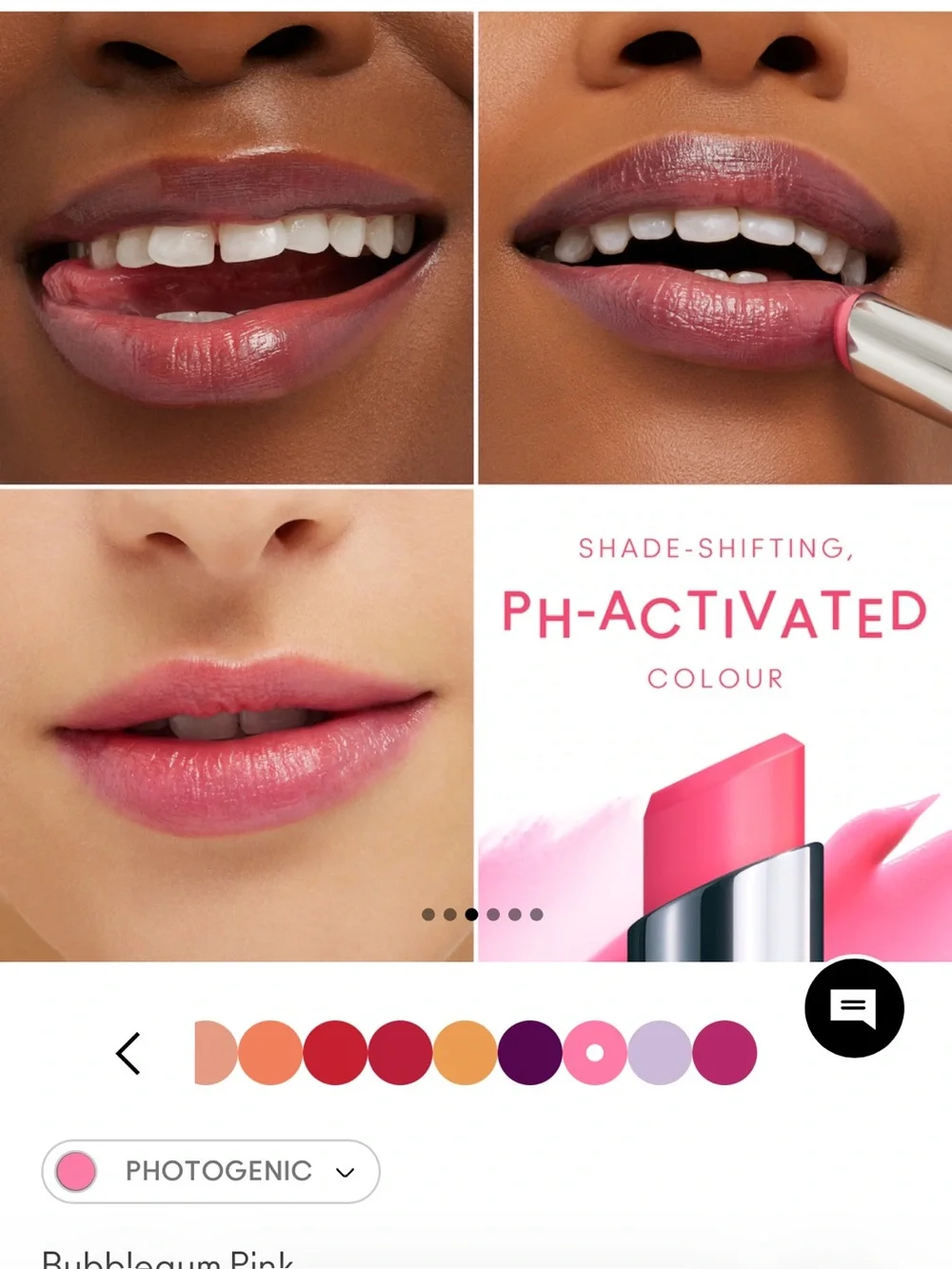 New! MAC Glow Play PHOTOGENIC Bubblegum Pink Lipstick